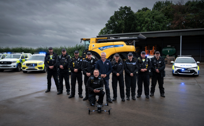 Farmer Andrew Ward (centre) helped Lincolnshire Police initiate Operation Galileo at Glebe Farm to tackle hare coursing (Lincolnshire Police) Farmer Andrew Ward (centre) helped Lincolnshire Police initiate Operation Galileo at Glebe Farm to tackle hare coursing (Lincolnshire Police)