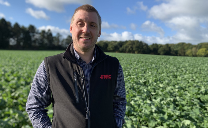 FMC's Chris Bond is advising growers to consider foliar nutrition, and boron in particular, ahead of winter FMC's Chris Bond is advising growers to consider foliar nutrition, and boron in particular, ahead of winter