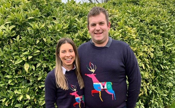Lauren Pincombe with her partner Josh Fincham Lauren Pincombe with her partner Josh Fincham