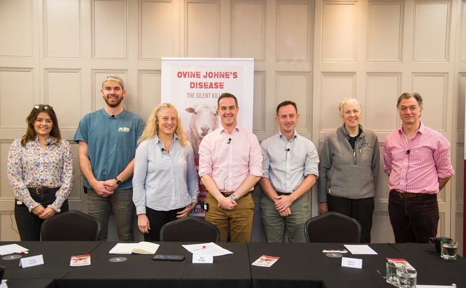 The panel (left to right): Bizza Walters, from a mixed family farm in Warwickshire lambing 600 North Country Mules to Suffolk tups; Ioan Humphreys, a sheep, beef and poultry farmer in Powys, lambing 850 ewes, Welsh Mountain ewes and a commercial flock of Suffolks and Texels; Fiona Lovatt, a specialist sheep health The panel (left to right): Bizza Walters, from a mixed family farm in Warwickshire lambing 600 North Country Mules to Suffolk tups; Ioan Humphreys, a sheep, beef and poultry farmer in Powys, lambing 850 ewes, Welsh Mountain ewes and a commercial flock of Suffolks and Texels; Fiona Lovatt, a specialist sheep health